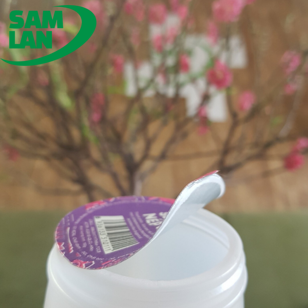 màng seal cho chai sữa, sữa chua, sữa chua nếp cẩm